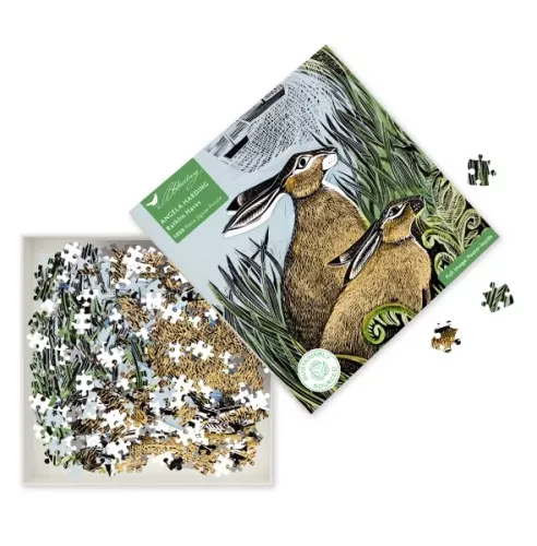 Adult Sustainable Jigsaw Puzzle Angela Harding: Rathlin Hares