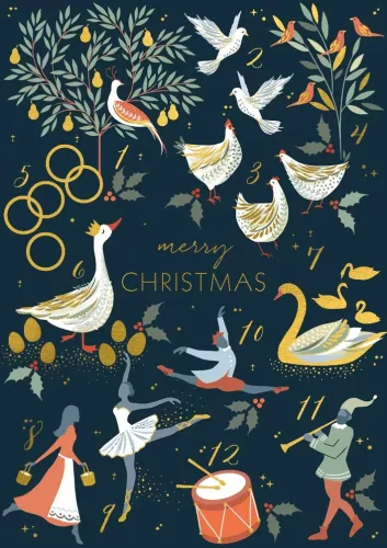 Christmas Geese, Greeting Card