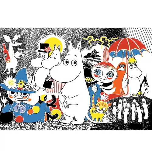 Moomin square Snufkin, Greeting Card