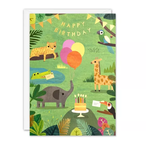 Jungle Acorns Card