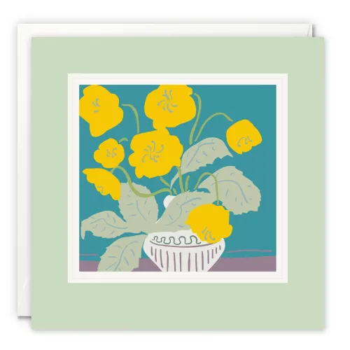 Vase with Yellow Flowers Paintworks Card