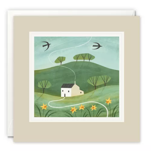 Spring House in the Hills Paintworks Card