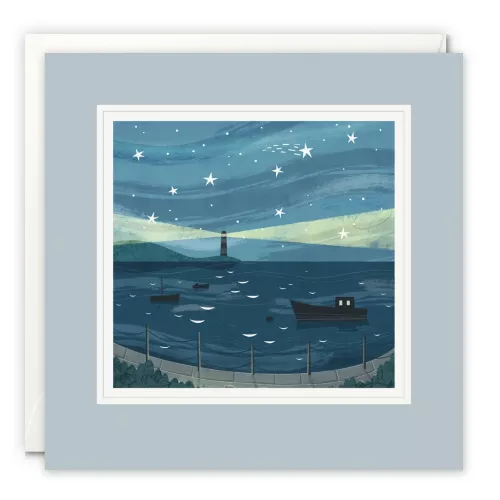 Harbour at Night Paintworks Card