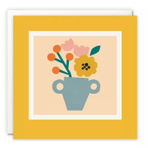 Blue Vase Paintworks Card