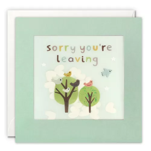 Leaving Birds Paper Shakies Card