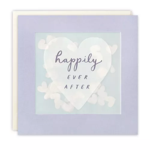 Happily Ever After Heart Paper Shakies Card