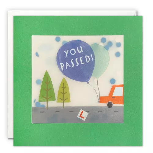You Passed Driving Paper Shakies Card