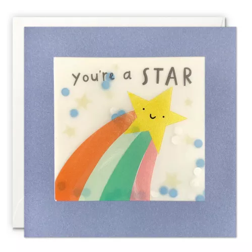 You’re a Star Colourful Paper Shakies Card