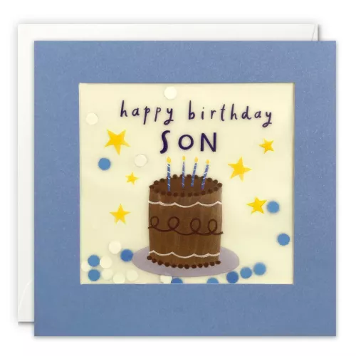 Son Cake Paper Shakies Card