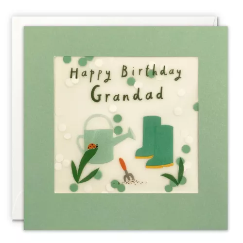 Grandad Gardening Paper Shakies Card