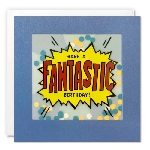 Fantastic Birthday Kapow Paper Shakies Card