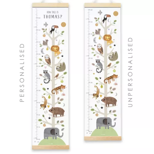 Animal Tree Height Chart