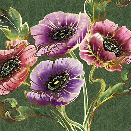 Top of the Poppies, Greeting Card