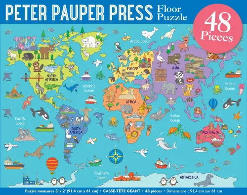 Floor Puzzle World Map