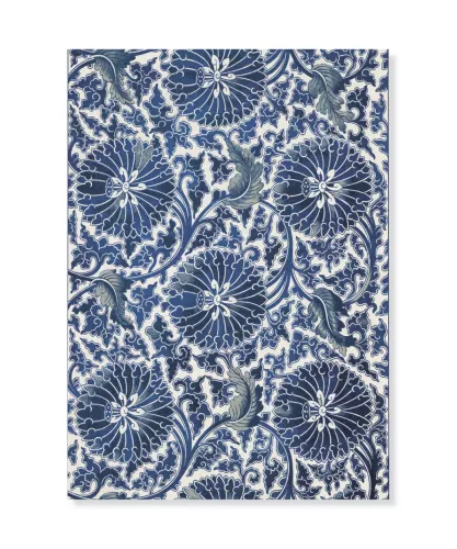 Blue Flower Pattern, Chinese Ornament, Greeting Card