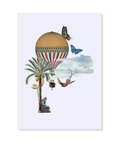 High Air Encounters, Collage, Greeting Card