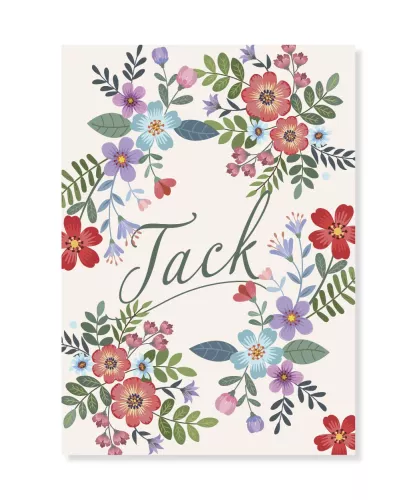 Ett Tack med Blommor, Dubbelvikt Kort