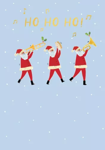 Santas, Christmas Single Card