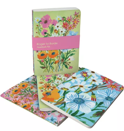 Flower Field A6 Exercise Books set