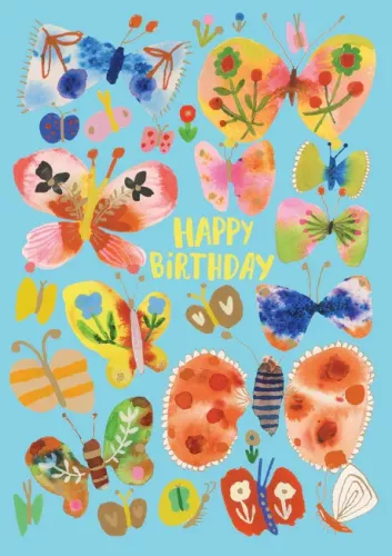 Happy Butterfles Greeting Card