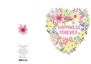 Flower Field Heart Greeting Card
