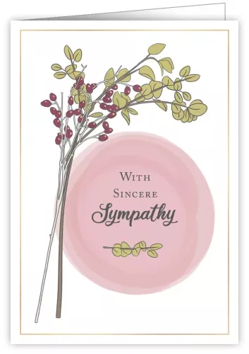 With Sincere Sympathy, Greeting Card