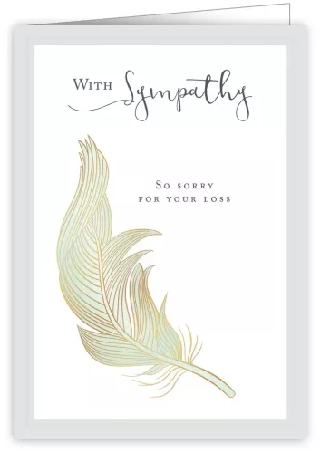 With Sympathy / So sorry for your loss, Greeting Card