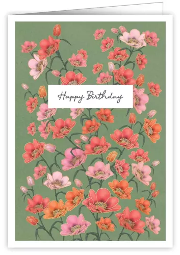 Flowers Birthday, Greeting Card
