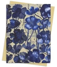 Wan Mae Dodd: Blue Poppies Greeting Card