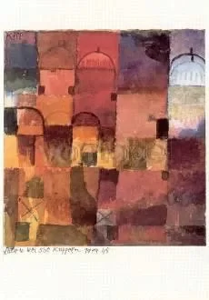 Red and White Cupolas (1914), Postcard