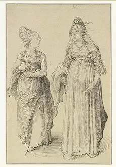 Women of Nuremberg and Venice (c. 1495), Postcard