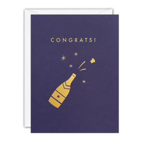 Congrats Champagne Minnows Card