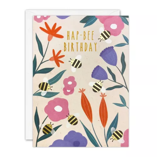 Hap-Bee Birthday Sunbeams Card