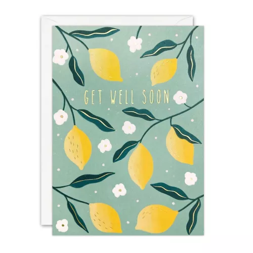 Get Well Soon Lemons Sunbeams Card
