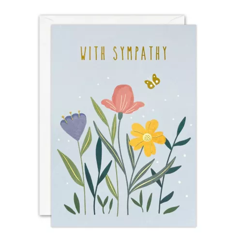 Sympathy Flowers Sunbeams Card