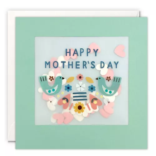 Mother’s Day Birds Paper Shakies Card
