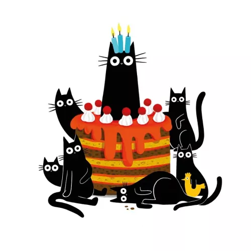 Birthday Cake, Greeting Card