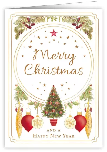Merry Christmas Decoration, Greeting Card