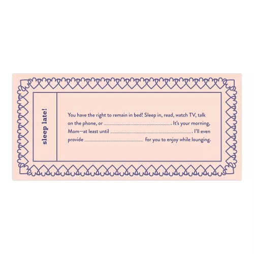 Fill in the Love Mom Voucher