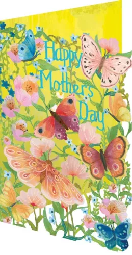 Mother's Butterfly Ball Lasercut Card