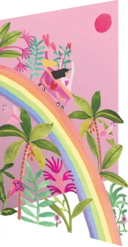 Rainbow Women Lasercut Card