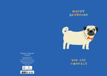Pawfect Pug Petite Card