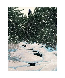 Snowy Caw by William H. Hayes, Greeting Card