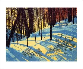 Sunshine Snowfall by William H. Hayes, Greeting Card