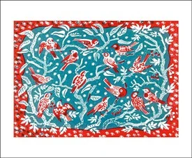 Stars and Finches by Emily Sutton, Greeting Card