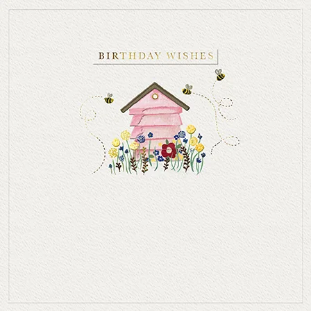Beehive & Flowers, Counter Card