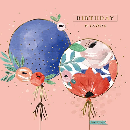 Floral Balloons, Counter Card