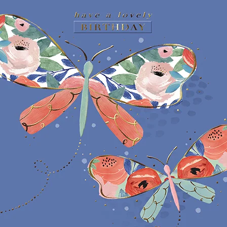 Floral Butterfly, Counter Card