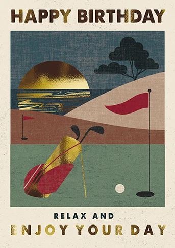 Golf at Sunset, Counter Card