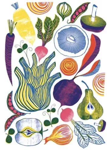 Roots Shoots and Fruits, Greeting Card
